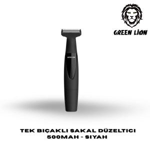 Green Lion Tek Bıçaklı Sakal Düzeltici 500mAh - Siyah