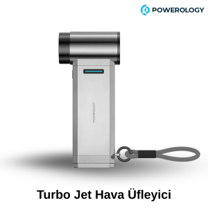 Powerology Turbo Jet Fan ve Vakum - Gümüş