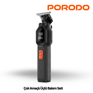 Porodo Lifestyle Çok Amaçlı Üçlü Bakım Seti - Siyah