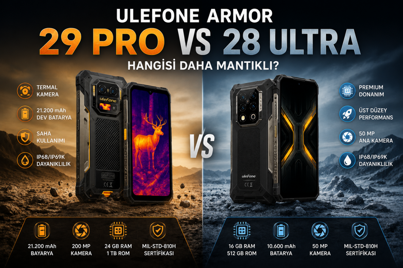 Ulefone Armor 29 Pro mu Armor 28 Ultra mı? Hangisi Daha Mantıklı?