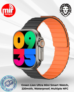 Green Lion Ultra Mini Smart Watch, 220mAh, Waterproof, Multiple NFC