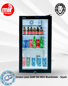 Green Lion GMF-92 Mini Buzdolabı - Siyah