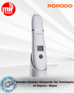 Porodo Lifestyle Ultrasonik Yüz Temizleyici ve Soyucu - Beyaz