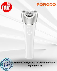 Porodo Lifestyle Yüz ve Vücut Epilatörü - Beyaz (LFS111)