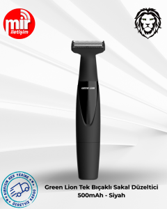 Green Lion One Blade Beard Trimmer 500mAh - Black