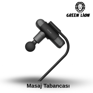 Green Lion Uzun Saplı Masaj Tabanca - Siyah