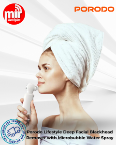 Porodo Lifestyle Deep Facial Blackhead Remover with Microbubble Water Spray - White