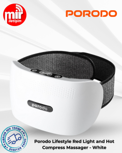 Porodo Lifestyle Red Light and Hot Compress Massager - White