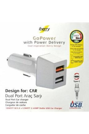 İberry c13 araç sarj 18watt