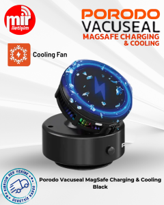 Porodo Vacuseal MagSafe Charging & Cooling - Black