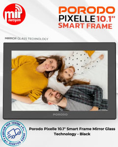 Porodo Pixelle 10.1'' Smart Frame Mirror Glass Technology - Black