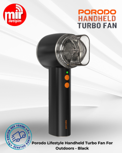 Porodo Lifestyle Handheld Turbo Fan For Outdoors - Black