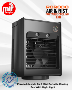 Porodo Lifestyle Air & Mist Portable Cooling Fan With Night Light