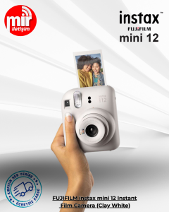 FUJIFILM instax mini 12 Instant Film Camera (Clay White)