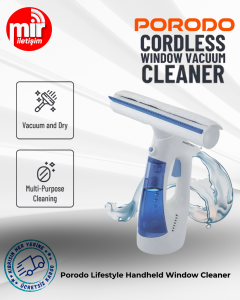 Porodo Lifestyle Handheld Window Cleaner - White