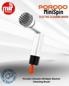 Porodo MiniSpin Elektrikli Temizlik Fırçası - Beyaz