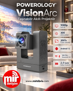 Powerology VisionArc Akıllı Projektör Gri