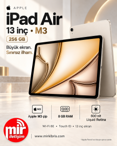 Apple iPad Air 13 inç M3 256 GB