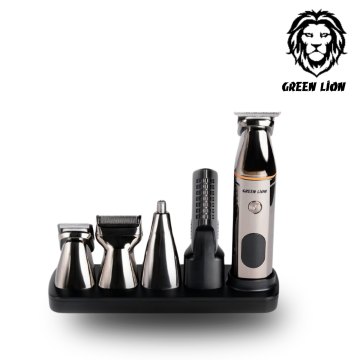 Green Lion 5 In 1 Multi-Function Hair Clipper Set 600mAh- Black
