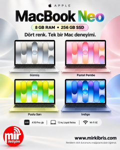 Apple MacBook Neo A18 Pro 13 inç (8 GB/256 GB )