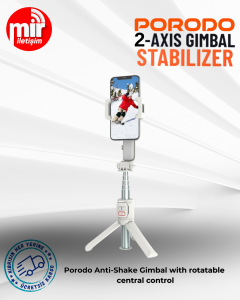 Porodo Anti-Shake 3 Eksen Gimbal Döner Kontrol