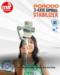 Porodo AI Takip Özellikli 3 Eksen Gimbal P7C Pro Plus