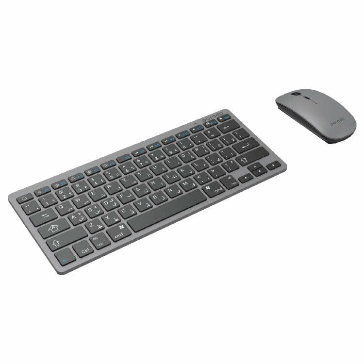 Porodo Wireless Super Slim and Portable Bluetooth Keyboard with Mouse.