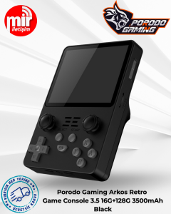 Porodo Gaming Arkos Retro Game Console 3.5 16G+128G 3500mAh - Black