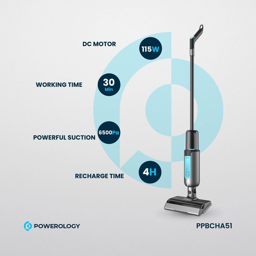 Powerology Dual Design ( Kablosuz Süpürge ve Paspas )