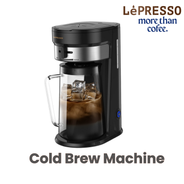 LePresso Cold Brew Machine Ice Coffee & Tea - Black
