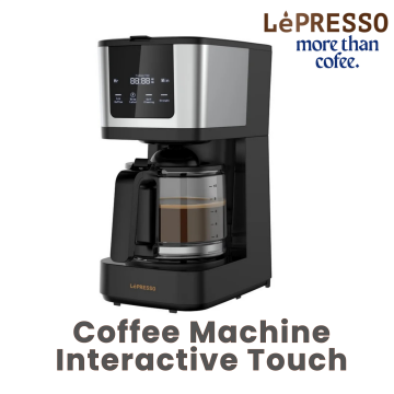 LePresso Rich Brew Coffee Machine Interactive Touch Display - Black